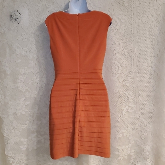 Adrianna Papell Petites Orange Bandage Dress - Picture 2 of 13
